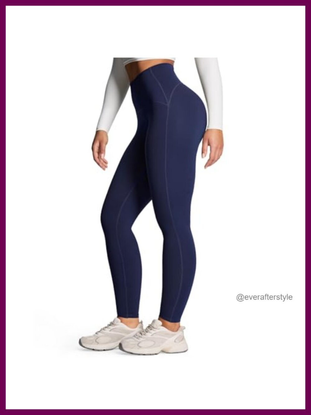 High Waist Yoga Leggings 27" Inseam Ruched Back Nylon Spandex